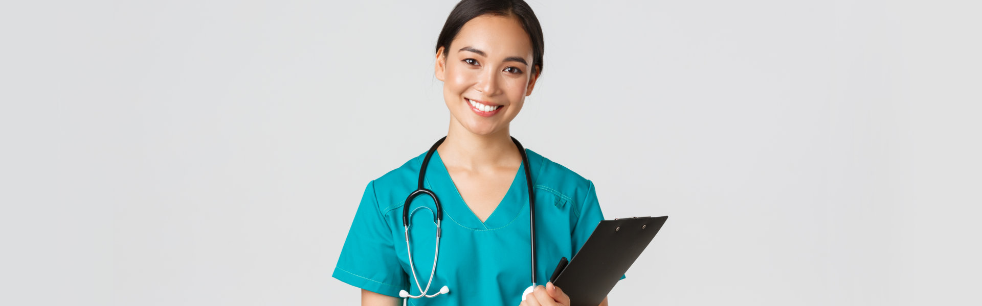 young nurse smiling